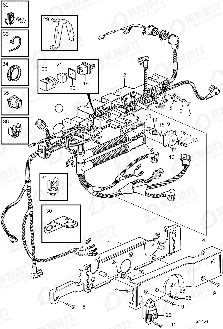volvo penta Box 3198058 Drawing volvo penta Box 3198058 Drawing